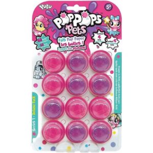 پک 12 تایی واتر اسلایم PopPops Pets به همراه 4 عروسک شانسی