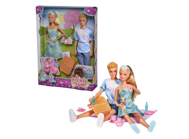 خانواده عروسک های Steffi Love به همراه وسایل پیکنیک سری Picnic Fun, image