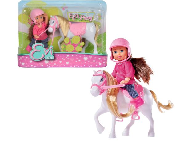 ست عروسک و اسب سفید Evi Pony, تنوع: 105737464-Pony White, image