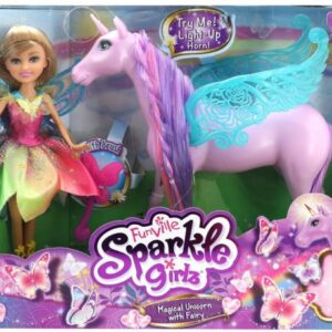 عروسک و یونیکورن Sparkle Girlz