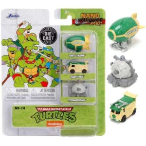 پک 3 تایی ماشین‌های فلزی کوچک Hollywood Rides مدل Ninja Turtles