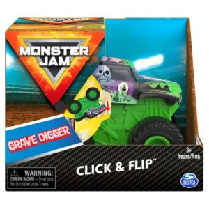 ماشین 15 سانتی Monster Jam سری Click and Flip مدل Grave Digger, image