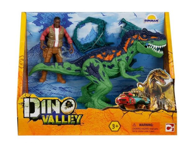 ست بازی شکارچیان دایناسور Dino Valley مدل Ranger and Dinosaur, تنوع: 542015-Dinosaur Set Green, image