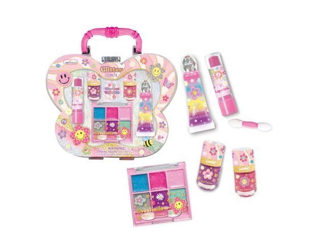 پک لوازم آرایشی Glitter Cosmetic مدل گل, image