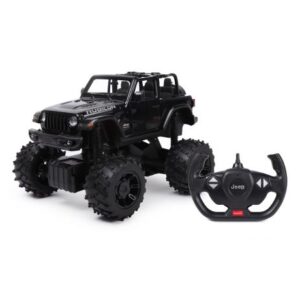ماشین کنترلی آفرودی Jeep Wrangler JL مشکی راستار با مقیاس 1:14