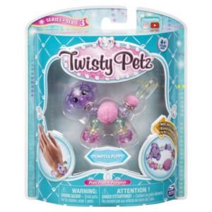 پک تکی دستبند درخشان Twisty Petz مدل Pompeya Puppy