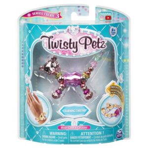پک تکی دستبند درخشان Twisty Petz مدل charming Cheetah
