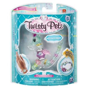پک تکی دستبند درخشان Twisty Petz مدل Razzle Dazzle Dragon
