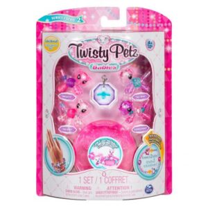 پک 4 تایی دستبندهای درخشان Twisty Petz مدل Kitty & Pony