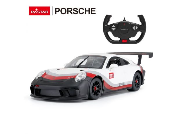 ماشین کنترلی پورشه 911 GT3 CUP راستار با مقیاس 1:14 (سفید), image