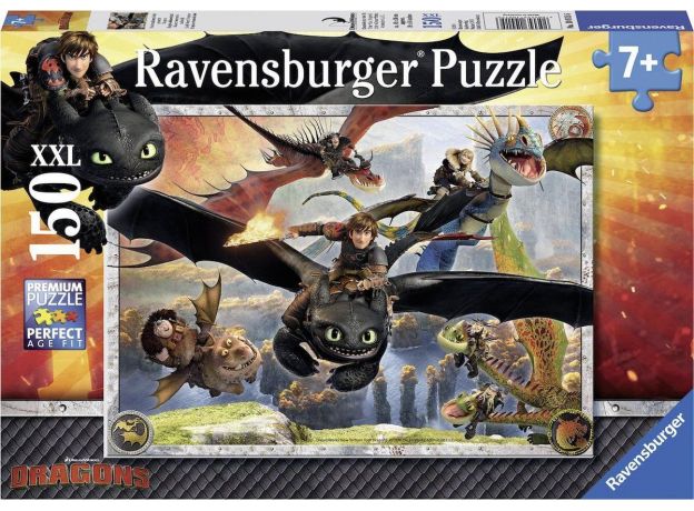 پازل 150 تکه راونزبرگر مدل چگونه اژدهای خود را تربیت کنیم, image