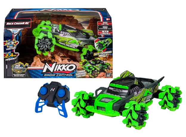 ماشین کنترلی Rock CrushR RC مدل سبز با مقیاس 1:12, تنوع: 10210-Rock CrushR Green, image