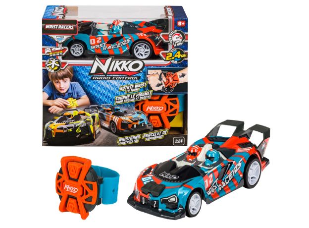 ماشین کنترلی Wrist Racersمدل آبی با مقیاس 1:24, تنوع: 10290-Wrist Racers Blue, image