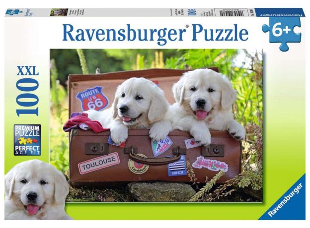 پازل 100 تکه راونزبرگر مدل سگ های گلدن, image