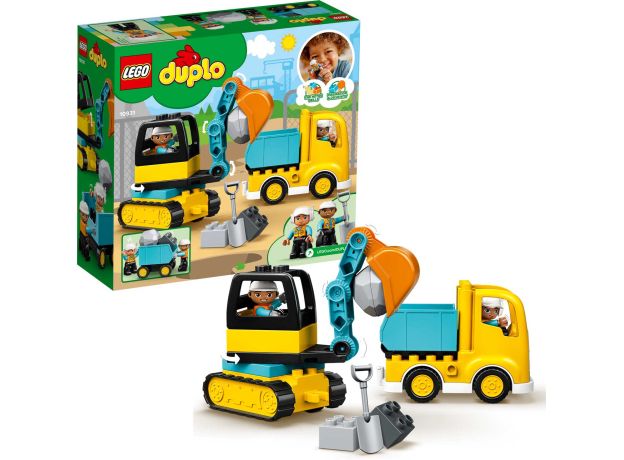 لگو دوپلو مدل کامیون و بیل مکانیکی (10931), image