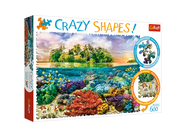 پازل 600 تکه ترفل مدل جزیره گرمسیری (Crazy Shapes), image