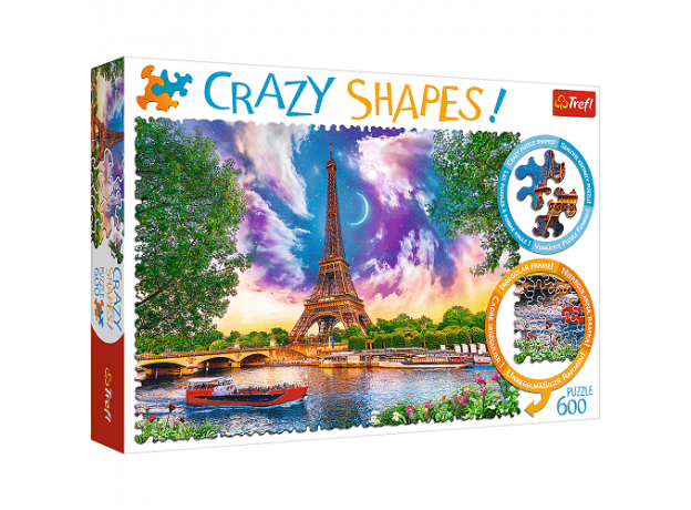 پازل 600 تکه ترفل مدل آسمان پاریس (Crazy Shapes), image