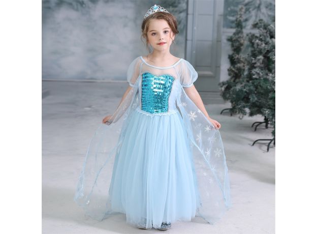 لباس پرنسس السا شنل دار - سایز 15 , سایز: سایز 15, image