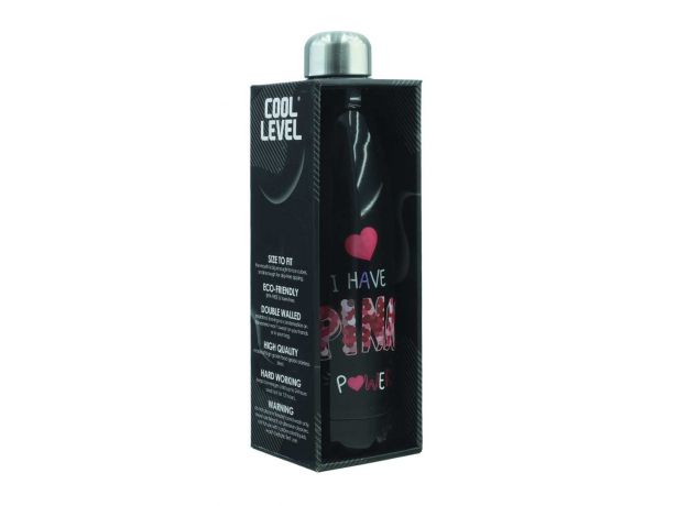 قمقمه آلومینیومی 500 میلی لیتری Cool Level مدل Pink Power, image