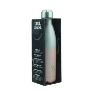 قمقمه آلومینیومی 500 میلی لیتری Cool Level مدل صوتی و آبی درخشان
