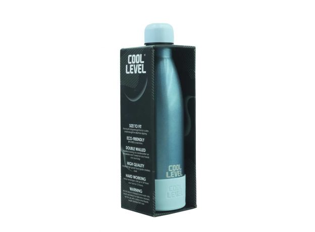 قمقمه آلومینیومی 500 میلی لیتری Cool Level مدل نیلی, image