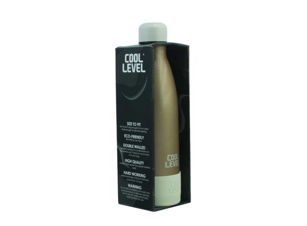 قمقمه آلومینیومی 500 میلی لیتری Cool Level مدل قهوه‌ای, image