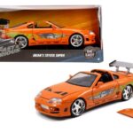 ماشین فلزی نارنجی تویوتا Fast & Furious مدل Supra با مقیاس 1:24, image