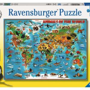 پازل 300 تکه رونز برگر مدل نقشه حیوانات جهان, image