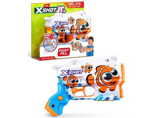 تفنگ آبپاش کودکانه ایکس شات X-Shot jr سری Fast Fill مدل نمو, تنوع: 118143 - نمو, image