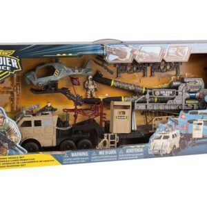 ست بازی تریلی جنگی سربازهای Soldier Force مدل Rocket Launcher