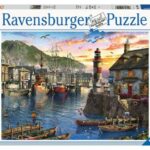 پازل 500 تکه راونزبرگر مدل طلوع خورشید در بندر, image