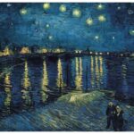 پازل 1000 تکه راونزبرگر مدل شب پرستاره بر فراز رن اثر ون گوگ, image 2