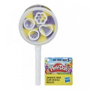 آبنبات چوبی خمیری بنفش و زرد Play Doh, image