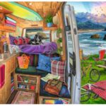 پازل 1000 تکه راونزبرگر مدل کمپینگ در کنار دریا, image 2