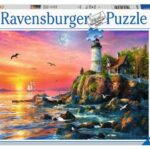 پازل 500 تکه راونزبرگر مدل فانوس دریایی در غروب خورشید, image