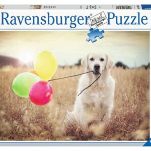 پازل 500 تکه راونزبرگر مدل سگ گلدن در مزرعه, image