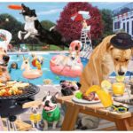 پازل 1000 تکه راونزبرگر مدل سگ ها در تعطیلات تابستانی, image 2