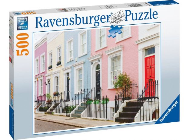 پازل 500 تکه راونزبرگر مدل خانه های رنگارنگ در لندن, image