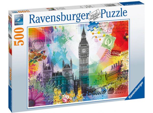 پازل 500 تکه راونزبرگر مدل کارت پستال لندن, image