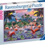 پازل 1000 تکه راونزبرگر مدل فلامینگو های صورتی, image