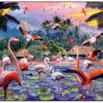 پازل 1000 تکه راونزبرگر مدل فلامینگو های صورتی, image 2