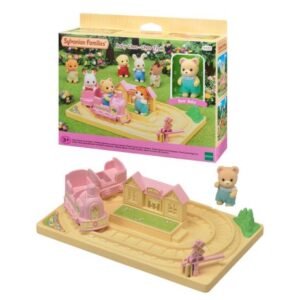 قطار بازی به همراه عروسک خرس Sylvanian Families