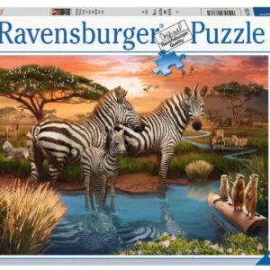 پازل 500 تکه راونزبرگر مدل گورخرها در رودخانه