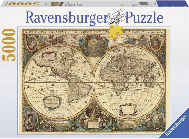 پازل 5000 تکه راونزبرگر مدل نقشه آنتیک کره زمین, image