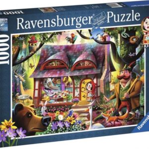 پازل 1000 تکه راونزبرگر مدل شنل قرمزی و گرگ, image