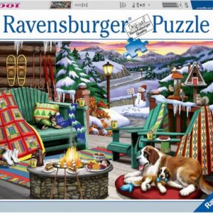 پازل 1000 تکه راونزبرگر مدل منظره زمستانی, image