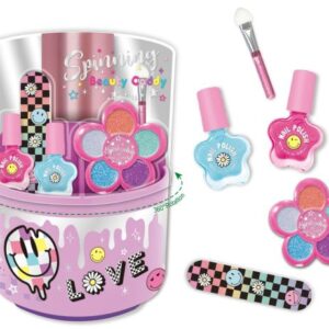 پک لوازم آرایشی Spinning Beauty Caddy مدل اموجی