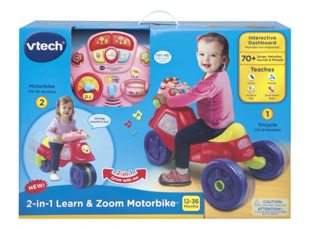 سواری دو حالته موزیکال صورتی Vtech, image
