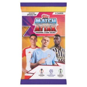 پک کارت بازی 5 تایی فوتبالی Match Attax فصل 24/2023