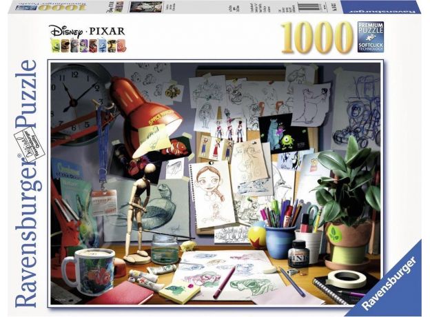 پازل 1000 تکه راونزبرگر مدل میز طراحی دیزنی و پیکسار, image